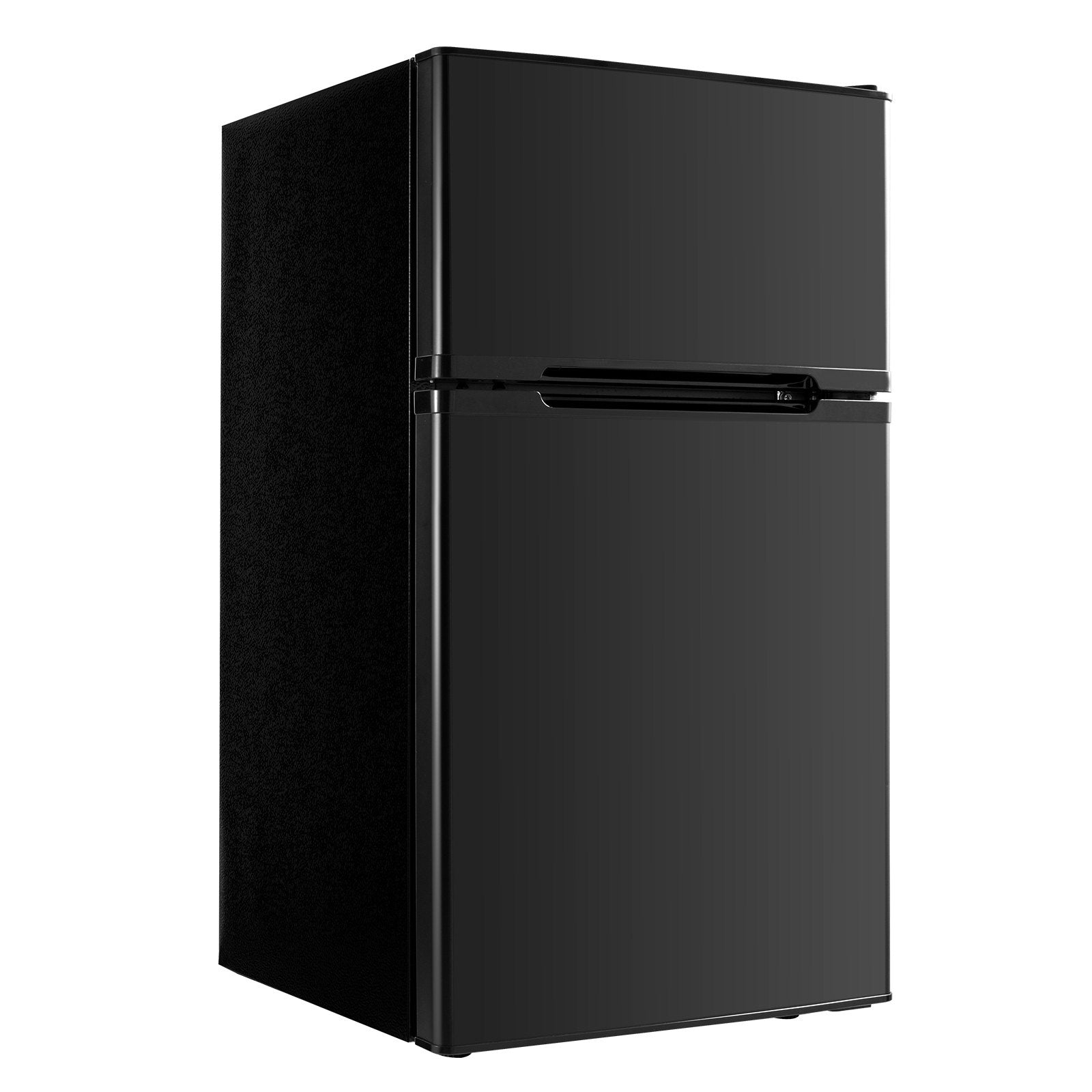 Mini Fridge With Freezer, 3.2 Cu.Ft, Two Door Compact Refrigerator, Adjustable Temperature, Shelf, Energy Efficient Small Fridge, Reversible Door, Low Noise, For Bedroom, Dorm, Office, Black