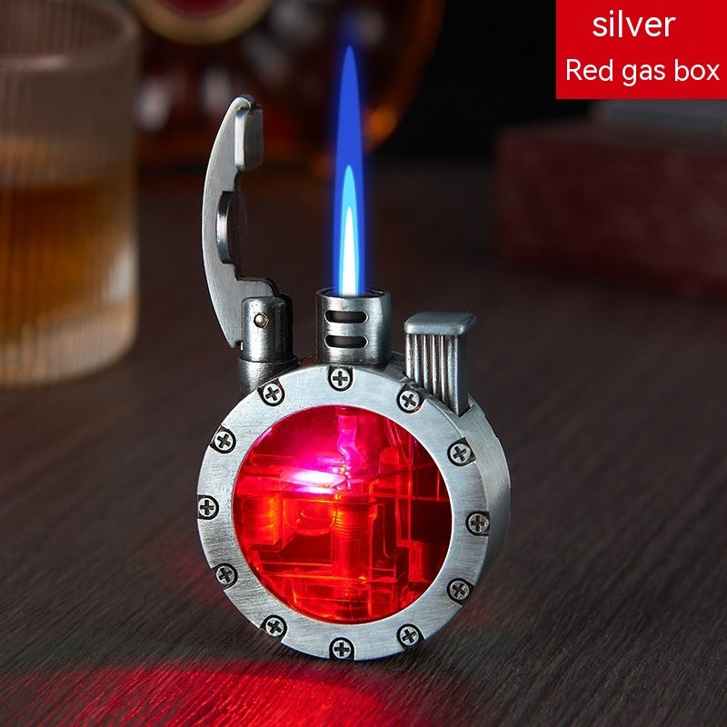Creative Transparent Luminous Gas Bin Gas Lighters