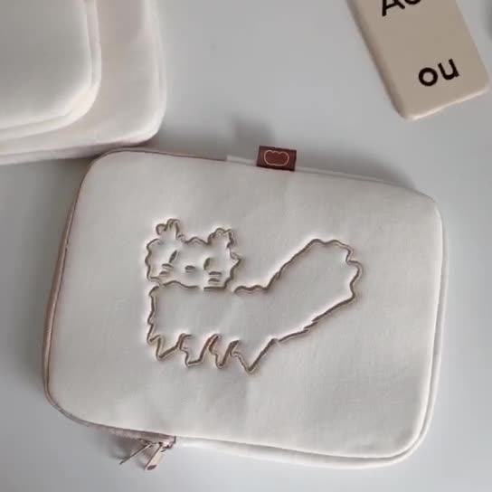 Compatible with Apple, Embroidery Ipad Tablet Laptop Bag