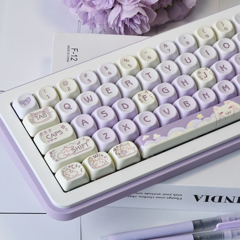 Sublimation Pbt Adapter Magnetic Shaft Wooting Key Cap For Keyboards