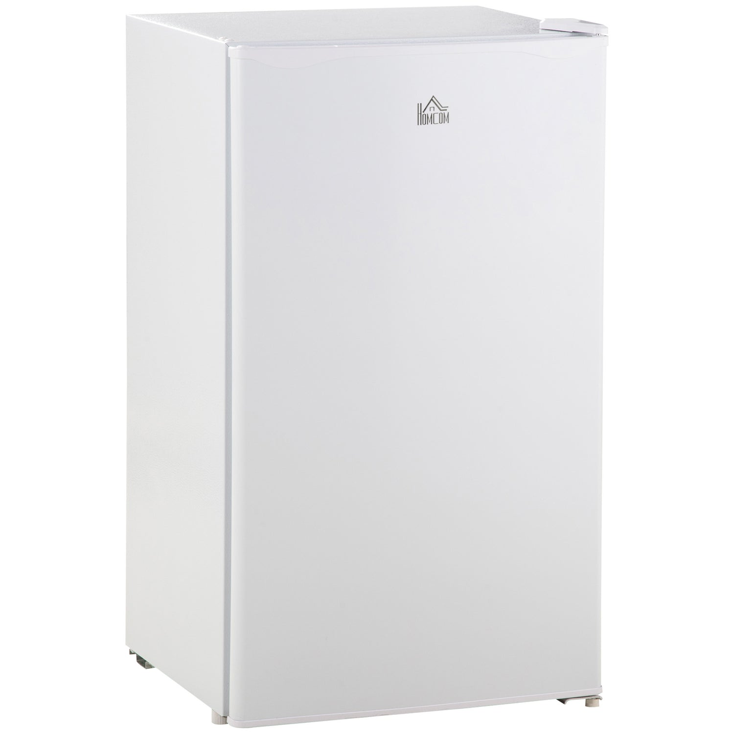 Under Counter Fridge, 91L Small Fridge With Chiller Box, Removable Shelf, Reversible Door, Adjustable Legs, Mini Refrigerator, White
