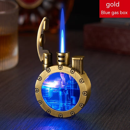 Creative Transparent Luminous Gas Bin Gas Lighters