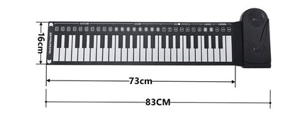 Silicone 49-key Scroll Piano Children&